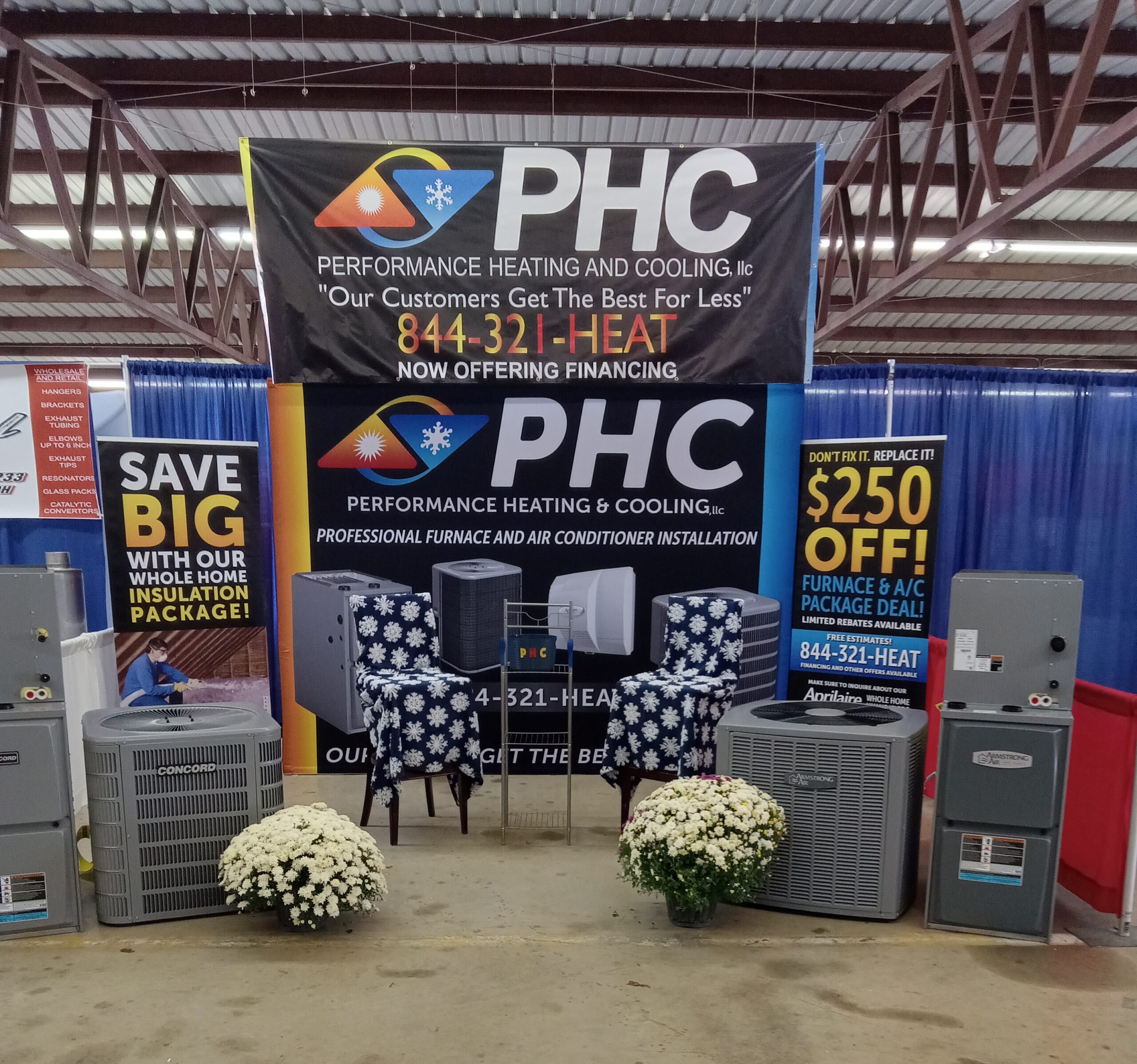 phc booth at the fair